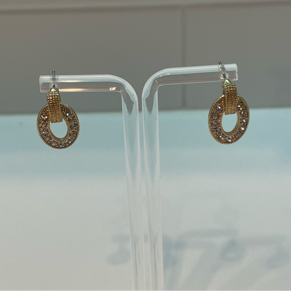 Signed Monet Post Earrings